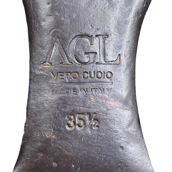 AGL Attilio Giusti Monika Black Grey Cap Toe Slip On Flats Size 35.5 US 5.5 - Picture 10 of 11